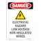 Signmission OSHA Danger Sign, 10" Height, Rigid Plastic, Electrical Hazard, Portrait, V-2312 OS-DS-P-710-V-2312 - alternate 1